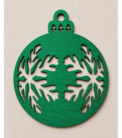 Boule de noël étoile blanche