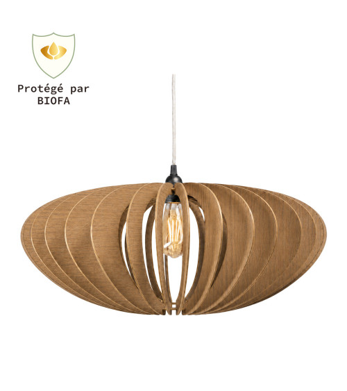 Suspension abat-jour brume brun-clair