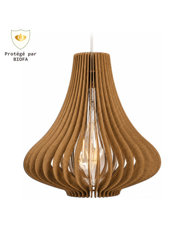 Suspension Lueur teinte brun-clair